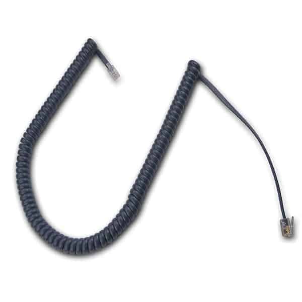 Handset Curly Cord Charcoal 480mm 100/30