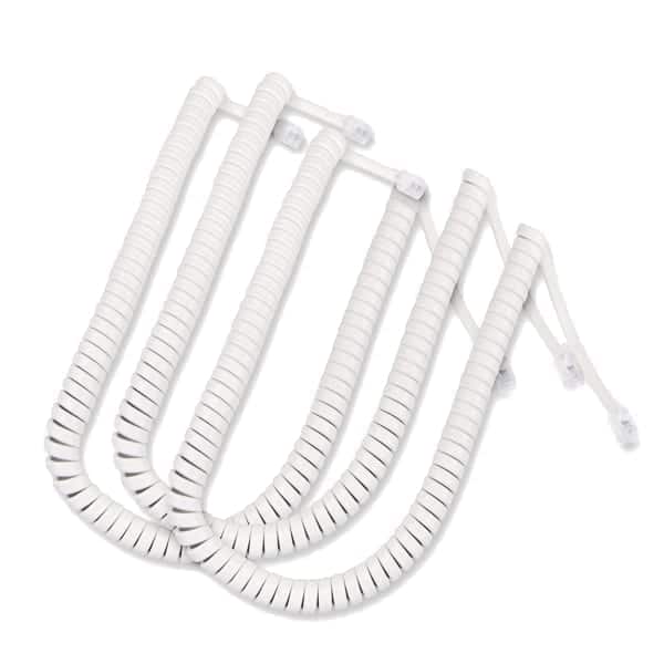 Panasonic KXTDA Curly Cord in Polar White