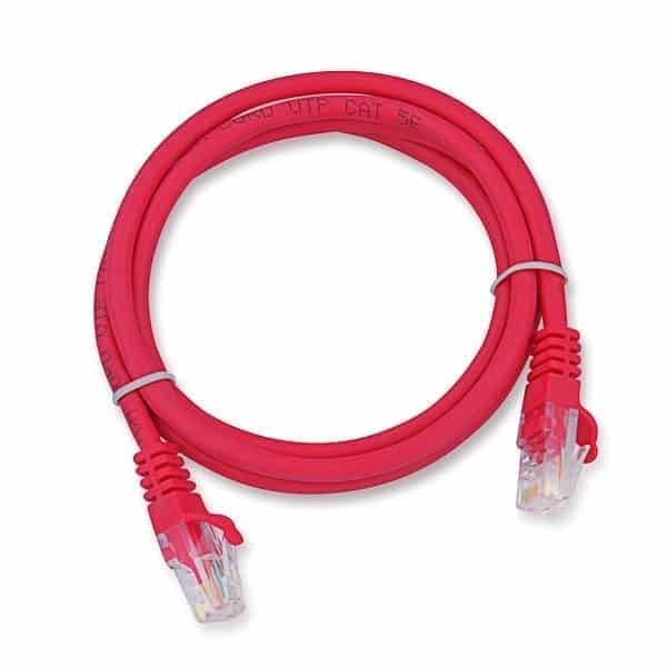 Patch Cord 1.5m Red Booted